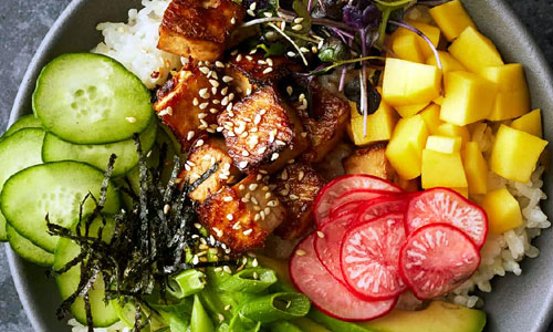 Avocado Sushi Rice Bowl